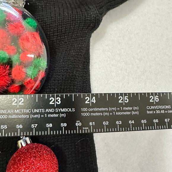 Ugly Christmas Sweater Feliz Navidad LIGHTS UP Tinsel Xmas Party Winner Size XL - Picture 4 of 5